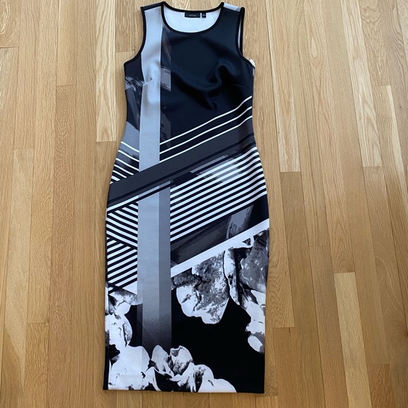 Apt. 9 Dresses & Skirts - New Apt 9 Womens Sleeveless Black White Photograph Print Dress / Size 4 / NWT